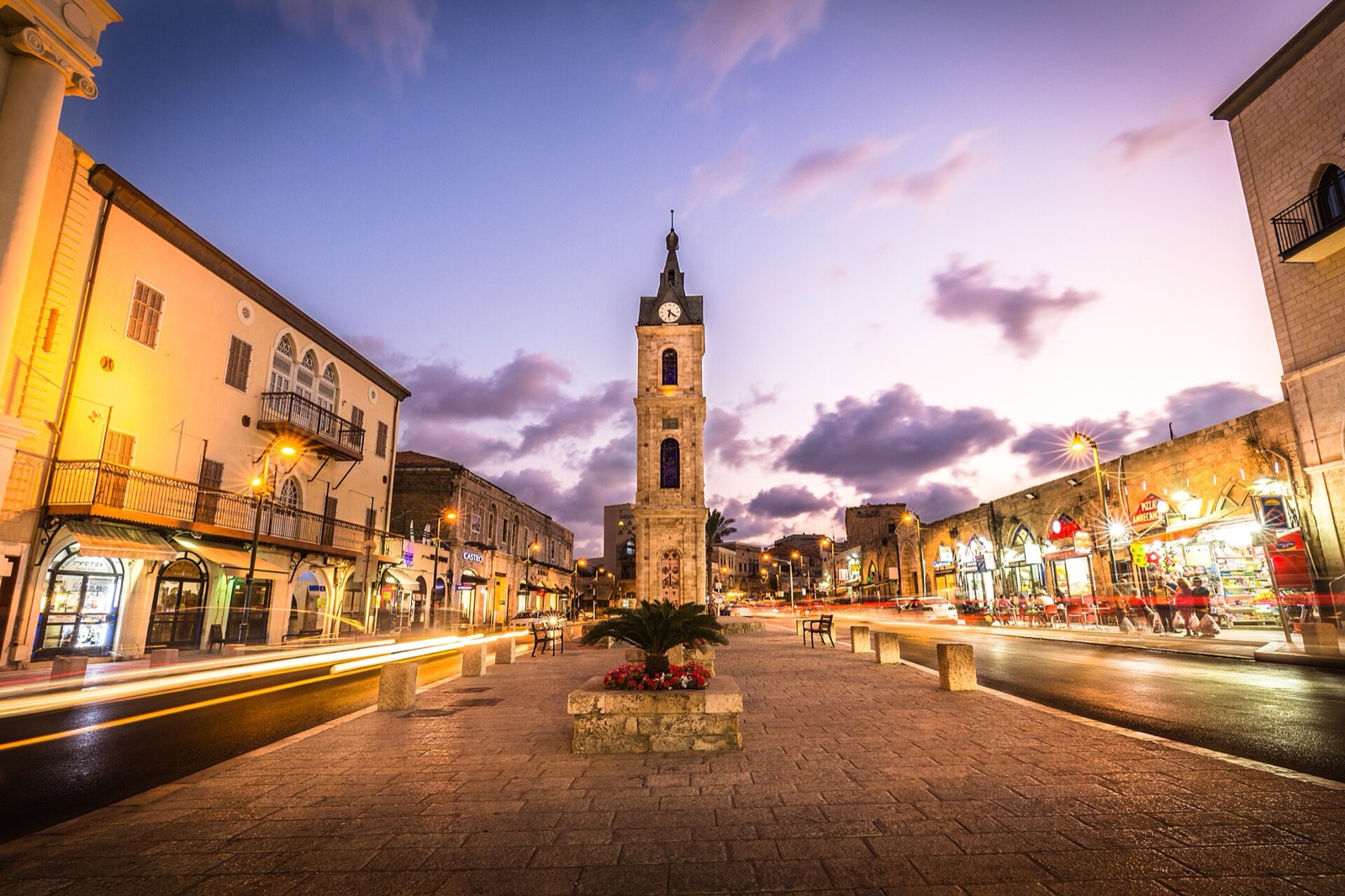 The Ottoman clock tower on Yefet Street, Jaffa